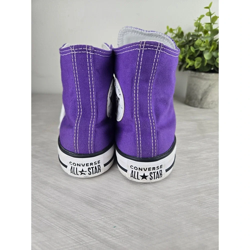 Converse Chuck Taylor All Star Purple High Top Sneakers Womens 7 Mens 5 - Picture 6 of 12